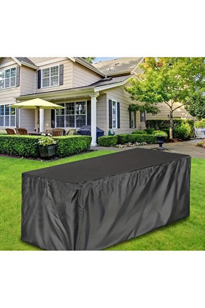 Dış mekan Teras kutusu koruma brandasi siyah renk 158×76×71 cm ölçülerinde