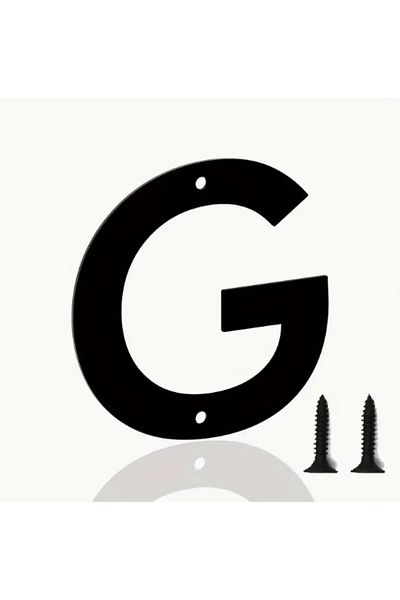 zafrakreklam Wall - Door - Letter Outdoor Size 20 cm - Cnc Cut Letter Black g Letter