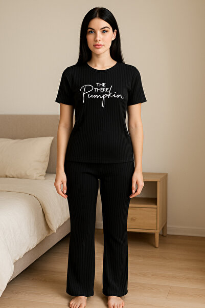 LXL KADIN YARIM KOL İSPANYOL PAÇA PİJAMA TAKIMI