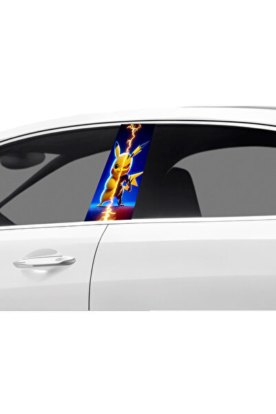 Çağlayan Reklam رقائق تغليف عمود باب السيارة بنمط بيكاتشو (مجموعة يمين ويسار)...