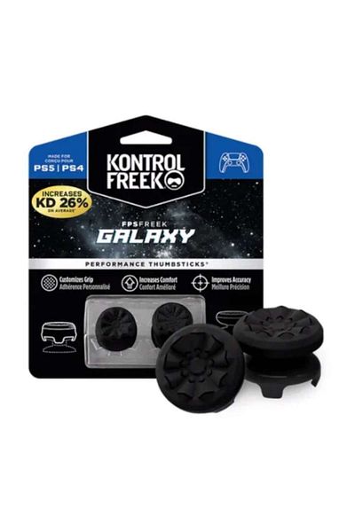 kontrolfreek Set 2 Bucati Thumbgrip din Silicon Performance GALAXY Negru PS5/PS4