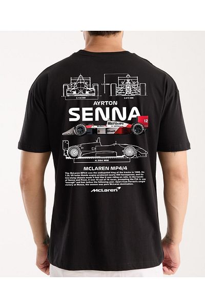 VEK Oversize T-Shirt Mclaren Senna 100% Cotton