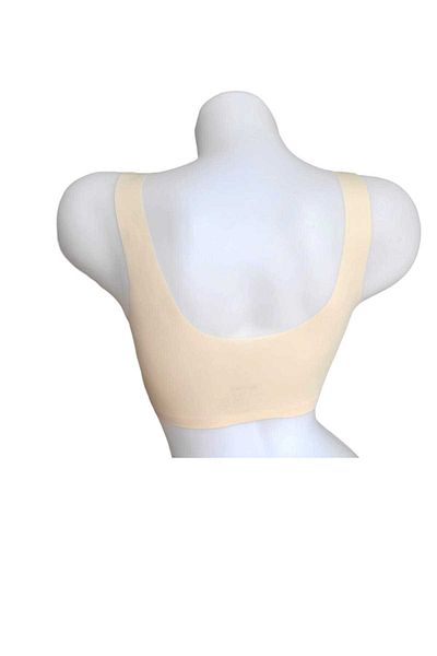 GMDPstore Front Button Microfiber Laser Cut Bra with Removable Pads