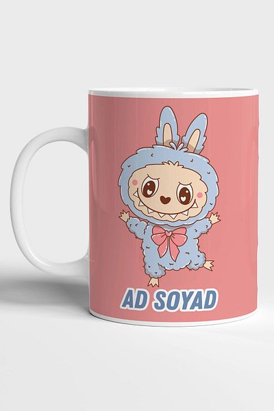 GRN TASARIM Labubu Personalized Visual Printed Mug (1 Piece)