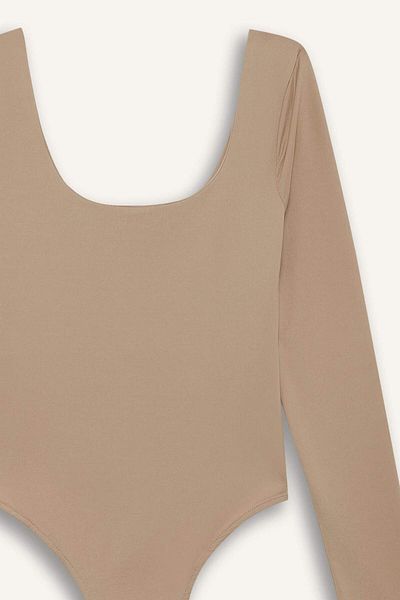 DeFacto Coool U Neck Long Sleeve Snap Fastener Body F8042Ax25Au