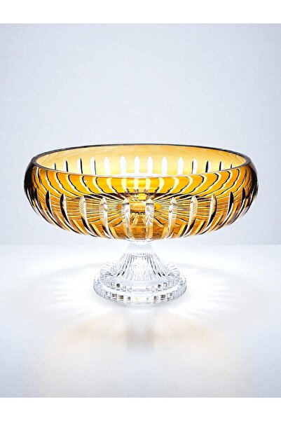 AKDEN STORE وعاء تقديم أدوات المائدة المزخرفة المصنوعة يدويًا من الكريستال