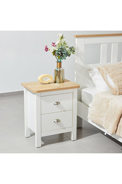 Home Box طاولة جانبية هامبتون NXT ذات درجين