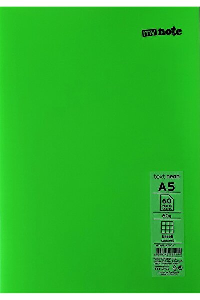 Mynote Make A5 60. Checkered Notebook Plastic Cover