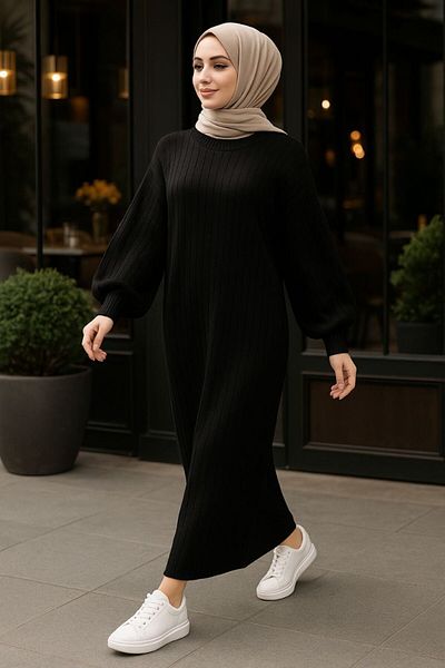 AXXAN Loose Cut Knitwear Dress Height 140 cm Standard Size