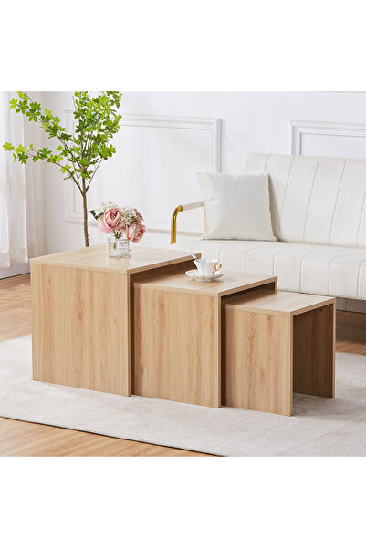 Generic طاولة سيج المتداخلة - مجموعة من 3 قطع