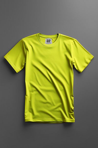 SadeRenk Men's Neon Yellow Clima Cool T-Shirt