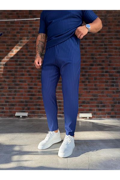 Baycombine35 Men's Vertical Striped Trousers