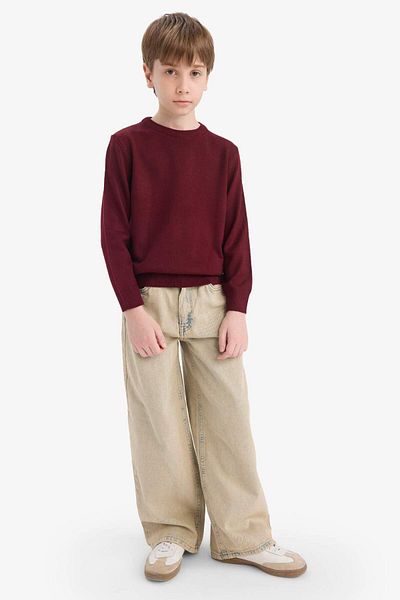 DeFacto Boy's Crew Neck Knitwear Sweater A4992A825Wn
