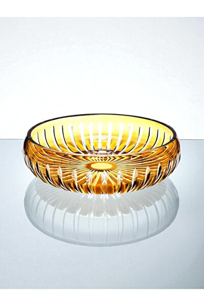 AKDEN STORE وعاء تقديم أدوات المائدة المزخرفة المصنوعة يدويًا من الكريستال