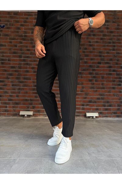 Baycombine35 Men's Vertical Striped Trousers