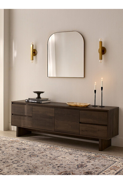 Wildwood atolye Dark brown laminate TV unit