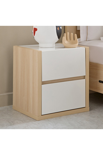 Home Box Artisan 2-Drawer Nightstand