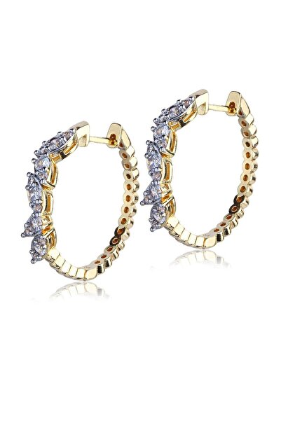 Klips Concept أقراط مميزة على شكل سلسلة حجرية غير متماثلة