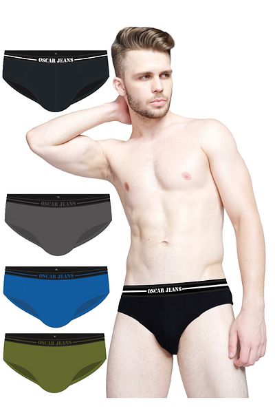 OSCAR JEANS Platinum Collection Men's Underwear Briefs Cotton Bamboo Lycra Ultrasoft Breathable All-Day Comfort