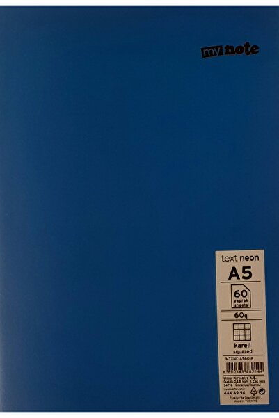 Mynote Make A5 60. Checkered Notebook Plastic Cover