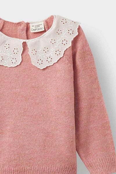 DeFacto Baby Girl Big Collar Sweater F2437A525Wn