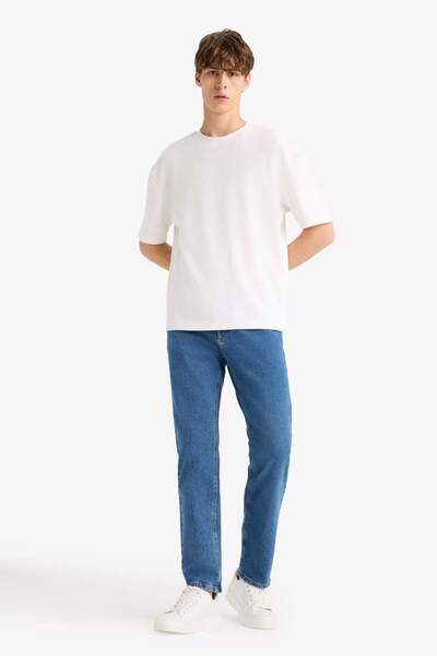 DeFacto Sergio Regular Fit Normal Waist Pipe Leg Trousers F4683Ax25Au