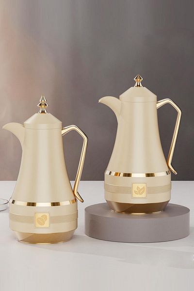 Generic Dallah style tea and coffee thermos set