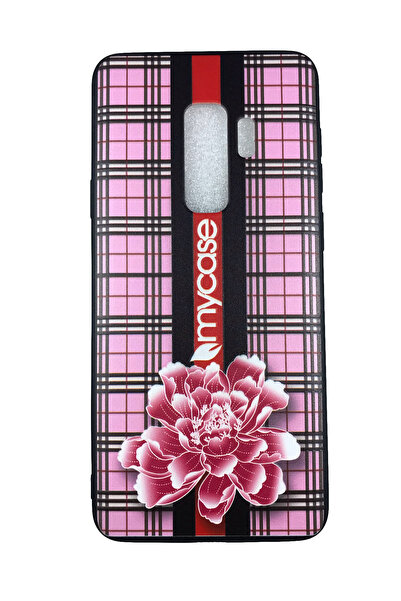 OEM Carcasă compatibilă cu Samsung S9 Plus, TPU și silicon, design floral, roz