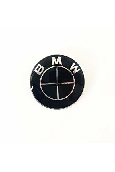 Jenuos Emblemă BMW, JENOUS®, 82 mm, neagră pentru montare pe capotă sau portb...