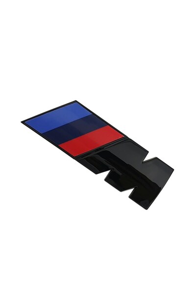 Silverline ABS Trunk Sticker Emblem - M Performance Logo, Glossy Black