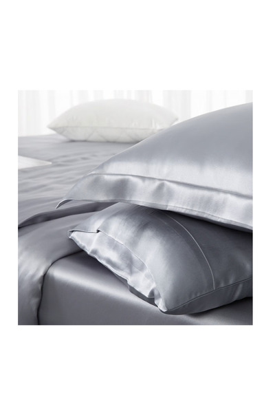 WaltStore Luxury Satin Bed Linen, Melegim® | Platinum, King Size, 4 Pieces