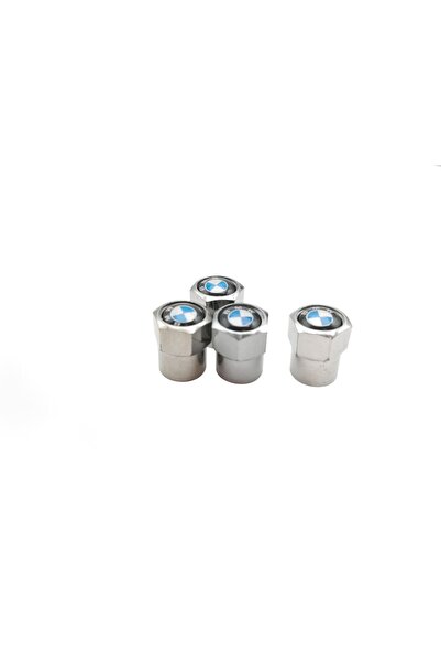 Silverline Set 4 Capacele Argintii Ventil Valva Roata Compatibil Jante BMW
