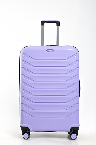 Celonia YEFA PP Polipropilen Kırılmaz Büyük & Kabin Boy 2'li Valiz Seti