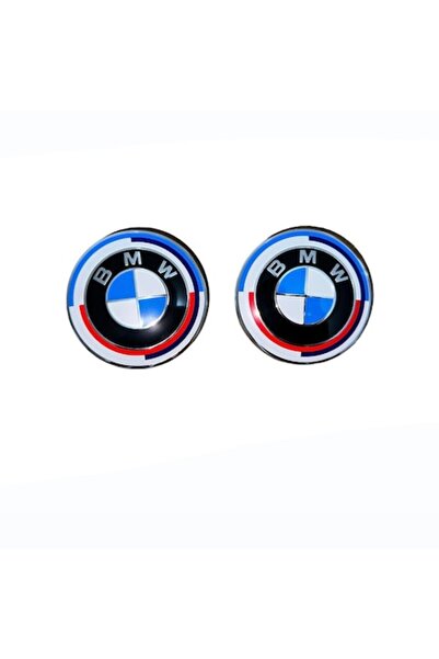 MAF Set doua Embleme BMW pentru capota sau portbagaj, 82mm, Editie Aniversara...
