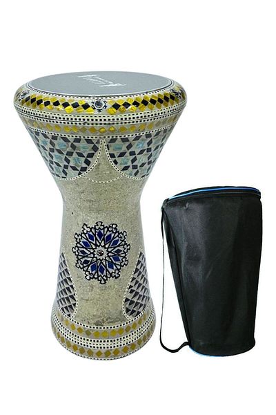 KARAZ MUSIC Luxury Egyptian Shell Drum with Bag
