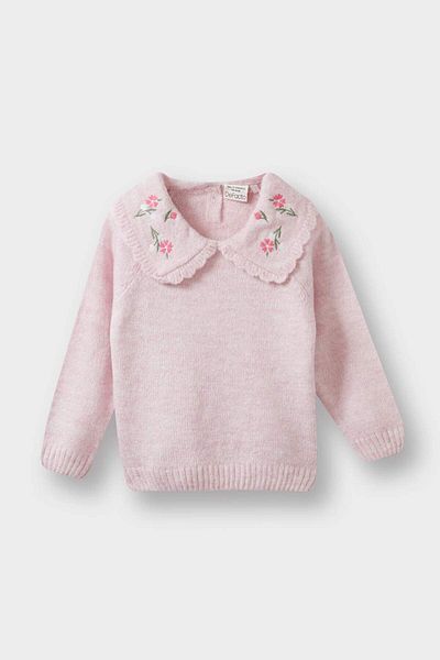 DeFacto Baby Girl Big Collar Sweater F2436A525Wn