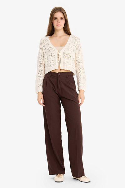 DeFacto Regular Fit V-Neck Cardigan G0284Ax25Au