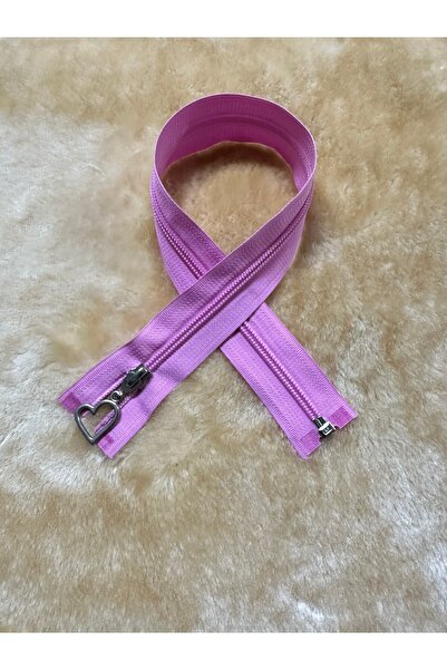 e tuhafiye 1 розов 44 см T10 отделен (отварящ се отдолу) цип за чанта-дрехи