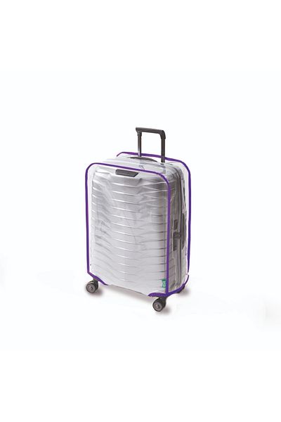 Heybeoutlet Trink Bag Transparent Suitcase Cover and Suitcase Protective Case Colorful Piping