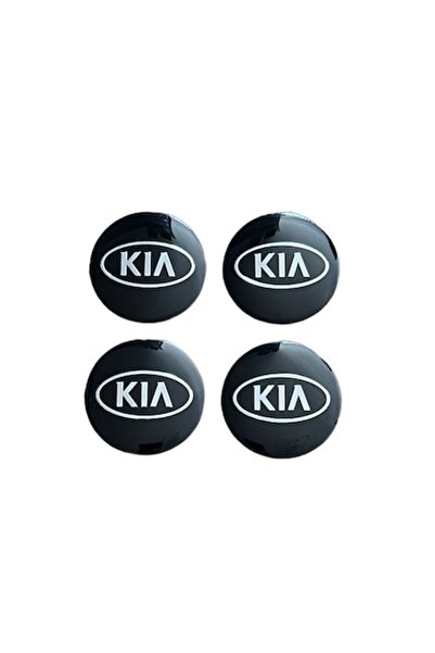 MAF Set 4 embleme stickere abtibild Kia negre din tabla (aluminiu) autoadeziv...