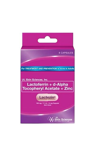 lactezin لاكتوفيرين + أسيتات د-ألفا توكوفيريل + زنك 8 كبسولات