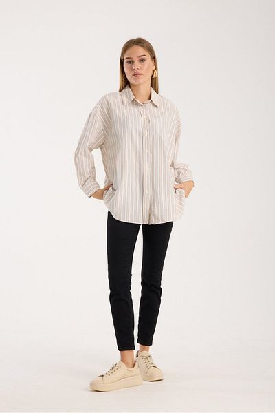 Reji Striped Loose Oversize Shirt