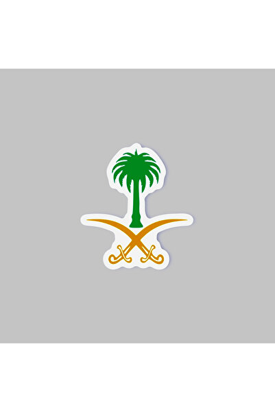 Generic 3 pieces of metal stickers (sword and palm tree 2025) for mobile or any smooth surface