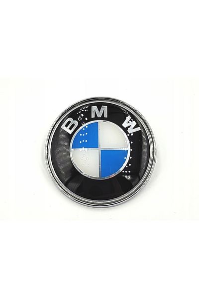 OEM BMW Trunk Lid Emblem, 73mm, ABS, Multicolor