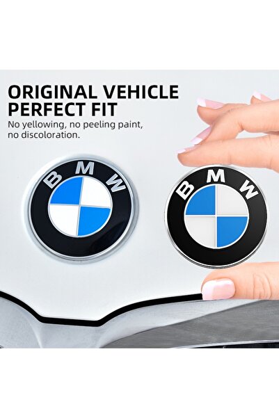 OEM Emblemă capotă față pentru BMW X3 X5 X6 E30 E38 E39 E46 E60 E61 E90 E91 E92 E93, 82 mm