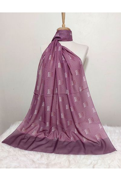 istanbul prensesleri Patterned Chiffon Shawl 185 X 70 cm