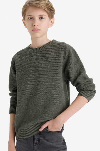 DeFacto Boy's Crew Neck Knitwear Sweater F0958A825Wn