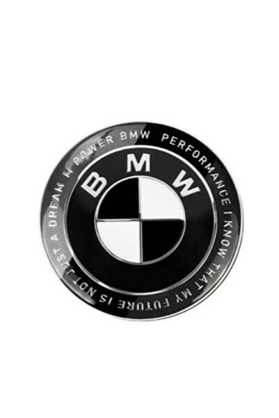 Bestdiverse Emblemă BMW, 74 mm, 50 de ani, Negru + Alb