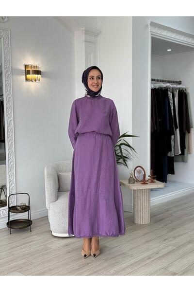 MissWhence Silk Linen Suit Lilac 37000