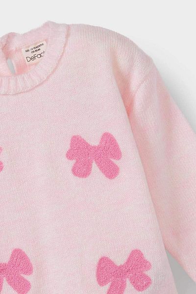 DeFacto Baby Girl Crew Neck Bow Sweater F2589A525Wn